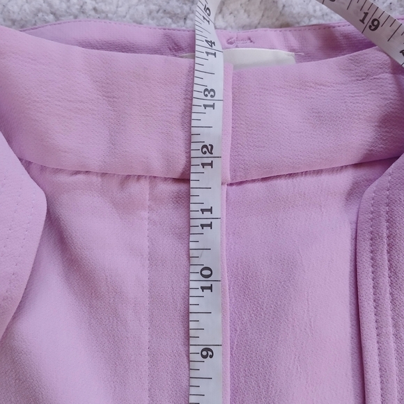 Aritzia Wilfred Tie Front Pants orchard  petal Pink Womens size 16 - Picture 9 of 13